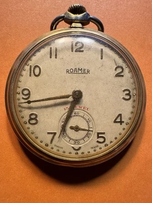 Roamer Vintage Pocket Watch 15 Jewel. Full Working Order Good Condition - Image 1 of 4