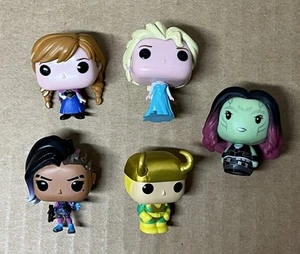 Funko Mystery Minis Vinyl Figuren 5 Stück Elsa Anna Marvel Gamora A9 - Bild 1 von 2