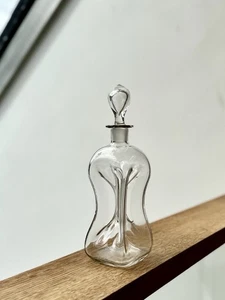 Mid Century 'Kluk-Kluk' mundgeblasene Kristallkaraffe - Bild 1 von 5