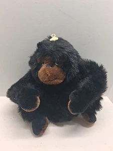 Vtg Cuddle Wit Plush Furry Gorilla Ape Monkey Brown Stuffed Animal 13" Sitting - Picture 1 of 8