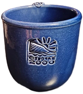 Pottery Blue Glazed Coffee Mug Cisborne 2000 - Picture 1 of 8