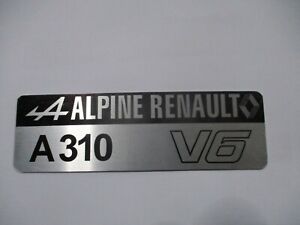 Typenschild Schild Renault Alpine A310 A 310 V6 id-plate S66
