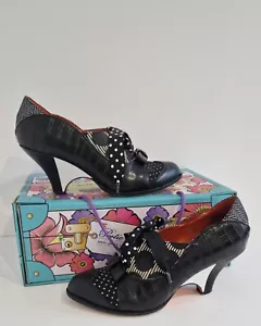 Licencia Poética Fuerza de Belleza Negro Marfil Brogue Tacones Reino Unido 5 EUR 38 - Imagen 1 de 16