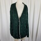 Vintage Girl Scouts Leader Knit Cardigan Sweater Jacket Womens L Birdseye USA