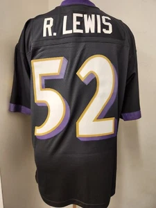 Maglia Mitchell & Ness NFL 2004 Baltimore Ravens Ray Lewis Black Legacy - Foto 1 di 3