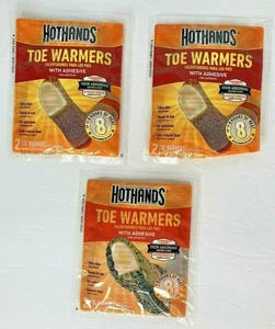 (3) Pairs HotHands FOOT Toe Warmers Adhesive Warm Boots Feet EXP-2023-TESTED! - Picture 1 of 7