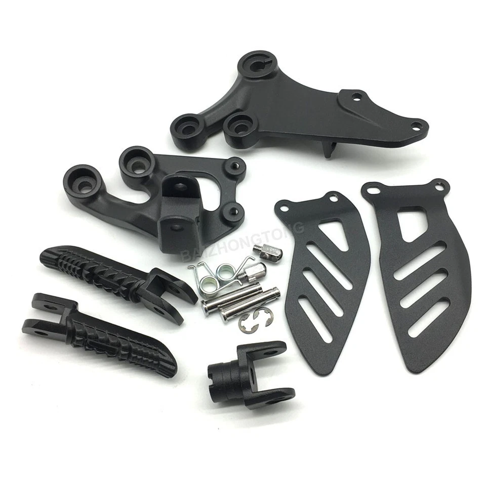 Black Driver Front Foot Peg Bracket Fit for Suzuki GSXR600 GSXR750  2006-2010 09 Foto 1 de 4
