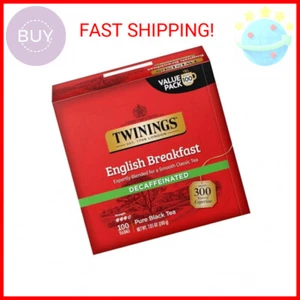 Twinings Decaffeinated English Breakfast Black Tea Individually Wrapped Bags, 10 - Picture 1 of 2