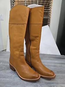 Spirit Lucchese Peyton Riding Leather Knee High Equestrian Boot Womens Sz 9 M - Picture 1 of 7
