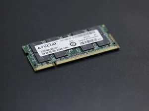Crucial 4GB DDR2 800MHz SO-DIMM RAM PC2-6400 1.8V CL6 Laptop Memory CT51264AC800 - Picture 1 of 3