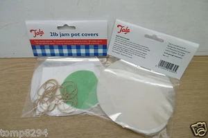 2 X PACKS OF 20 TALA 2 LB JAM POT COVERS 123 - Picture 1 of 1