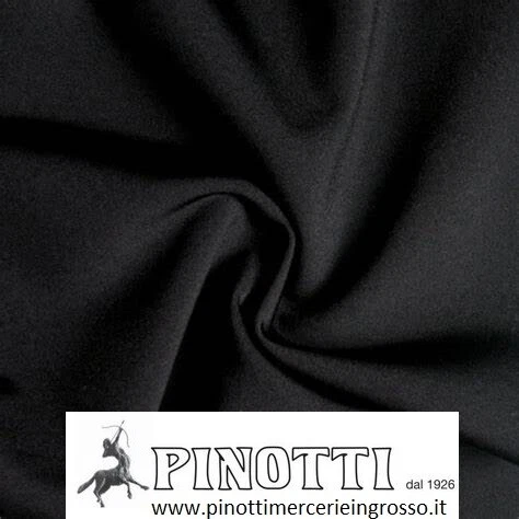 PINOTTI TESSUTO LYCRA PER COSTUMI BAGNO-DANZA-ELASTICIZZATO NERO AL METRO/ALTO CM 150