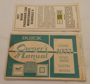 Vintage 1977 Buick Owner's Manual - LeSabre Estate Wagon Electra Riviera - Bild 1 von 3