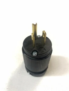 Edison 5-15P male black 15A 120V - Picture 1 of 1