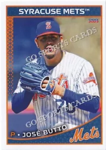 2023 Syracuse Mets José Butto RC Novato Nueva York Mets Ligas Menores VZ - Imagen 1 de 1