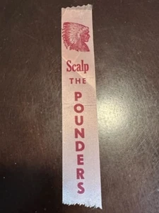 Vintage Native American Indian Chief Scalp The Pounders Ribbon TX - Picture 1 of 4