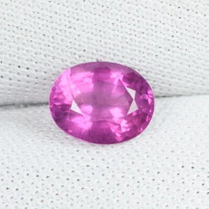 1.21 ct TOP LUSTROUS - PURPLE PINK - NATURAL CORUNDUM RUBY See Vdo 4292 BB - Picture 1 of 2