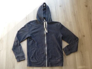 Faherty Hoodie Womens XS Blue Terry Sweatshirt Full Zip - Picture 1 of 9