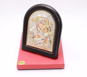 12.4" Mary Of Bethlehem Silver 950 Icon Land Orthodox Byzantine Gold Church Wood - Picture 1 of 12