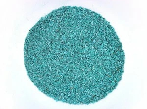 Ragnatela blu sintetica 1/2 oz pezzi intarsiati turchese pittura sabbia 2 mm e meno - Foto 1 di 2