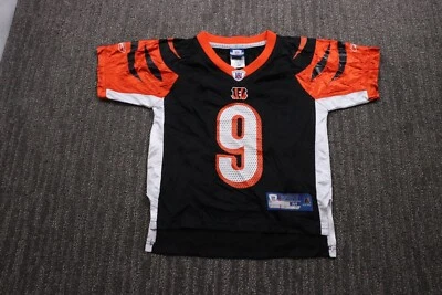 Camiseta deportiva de fútbol americano Reebok Cincinnati Bengals Carson Palmer #9 para niños mediana de la NFL Foto 1 de 4