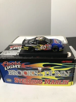 Acción Sterling Marlin #40 Coors Light Brooks & Dunn 2000 Nascar Diecast 1:64  Foto 1 de 4