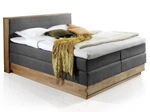 Boxspringbett Doppelbett mit Bettkasten MENOTA 180x200 H3H4 Eiche Vintage Grau - Bild 1 von 4
