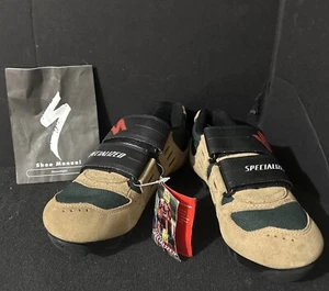 Specialized Sport MTB Bike Shoes Green/Tan Mountain Cycling NEW Size 37 , 6.5 US - Picture 1 of 6