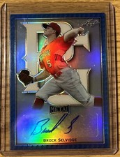2020 Leaf Metal Perfect Game BROCK SELVIDGE Rainbow Blue Autograph #BA-BS1 17/30