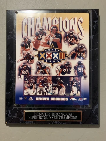 Denver Broncos Super Bowl XXXII Champions Plaque Cover