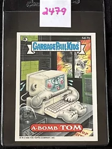 1988 Topps Garbage Pail Kids Series 14 OS14 A-Bomb Tom 567b - Foto 1 di 3