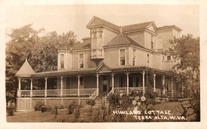 Terra Alta W. Va. Highland Cottage RPPC Vintage 1912 Postkarte - Bild 1 von 2