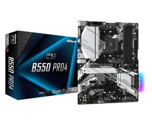 ASRock Pro4 AMD B550 AM4 ATX DDR4-SDRAM Motherboard - Imagen 1 de 5