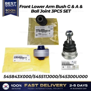 ⭐Genuine⭐ Front Lower Arm Bush G & A & Ball Joint 3PCS SET for Hyundai Accent - Picture 1 of 2