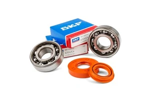 Kurbelwellenlager Satz C4 Stage6 SKF Metall Käfig für Minarelli Aerox Nitro Jog  - Bild 1 von 1