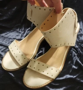 bohme womens heeled sandal Size 8.5 Boho booties wood block heel - Picture 1 of 9