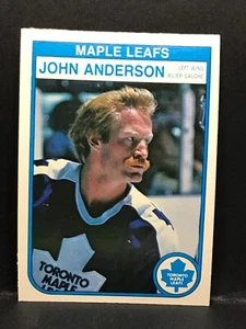 1982-83 O Pee Chee # 315 John Anderson Card (B7) Toronto Maple Leafs - Foto 1 di 2