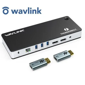 Thunderbolt 3 Docking Station 11 in 1 USB-C Dock Dual 4K@60Hz DP1.4/HDMI for Mac - Picture 1 of 11