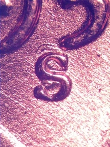 1955-S Lincoln Wheat Cent RPM-001 – Repunched Mint Mark – BU Gem Condition - Picture 1 of 3