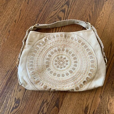 Isabella Fiore Carina Cuero Encuadernado con Hechizos Reloj de Sol Hobo Bolso de Mano Cartera Bohemia Foto 1 de 4