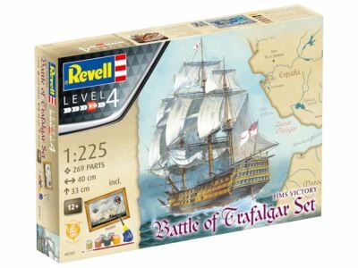 Hms Victory Battle Of Trafalgar Gift Set 1:225 Kunststoff Modell Kit Revell - Bild 1 von 4