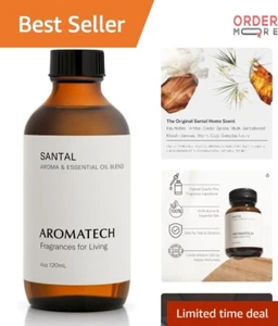 Santal Aromatherapy Essential Oil Blend 4oz Home Fragrance Diffuser Use - Picture 1 of 11