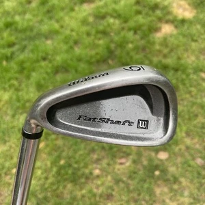 Wilson Fat Shaft 6-Iron ⛳ LH Stiff-Flex Stainless Steel Shaft ~38" - Picture 1 of 7