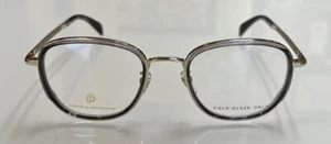David Beckham Db 7075/G Eyeglasses Men Gold Gray Round 51mm New 100% Authentic - Picture 1 of 3