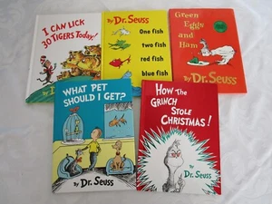 Lot of 5 LARGE Dr. Seuss Books Hardcover EXCELLENT - Picture 1 of 5