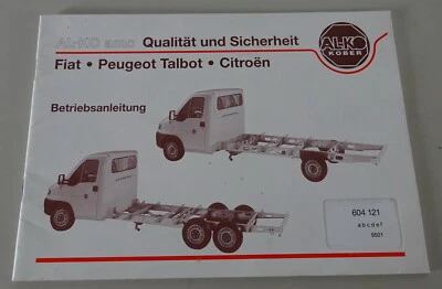 Istruzioni D'Uso Al-Ko AMC Chassis per Fiat / Peugeot/Talbot/Citroen V.1995 - Immagine 1 di 2