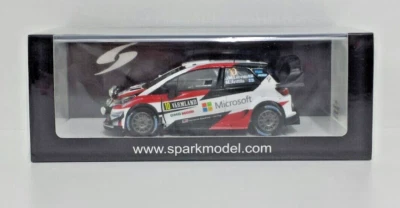 MODELLINO AUTO 1:43 SPARK TOYOTA YARIS WRC LATVALA RALLY SWEDEN 2017 MODELLISMO - Immagine 1 di 4