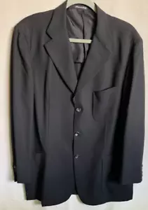 Blazer de lana Pal Zileri muy fino negro 3 botones, 44, ¿de colección? - Imagen 1 de 11