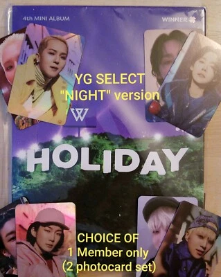 [YG SELECT POBs + CD ALBUM + PHOTOBOOK] [WINNER "HOLIDAY" [NIGHT] version] Foto 1 de 4