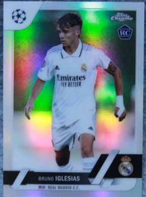 2022-23 Topps Chrome UEFA UCC Bruno Iglesias RC Refractor #114 - Image 1 of 2